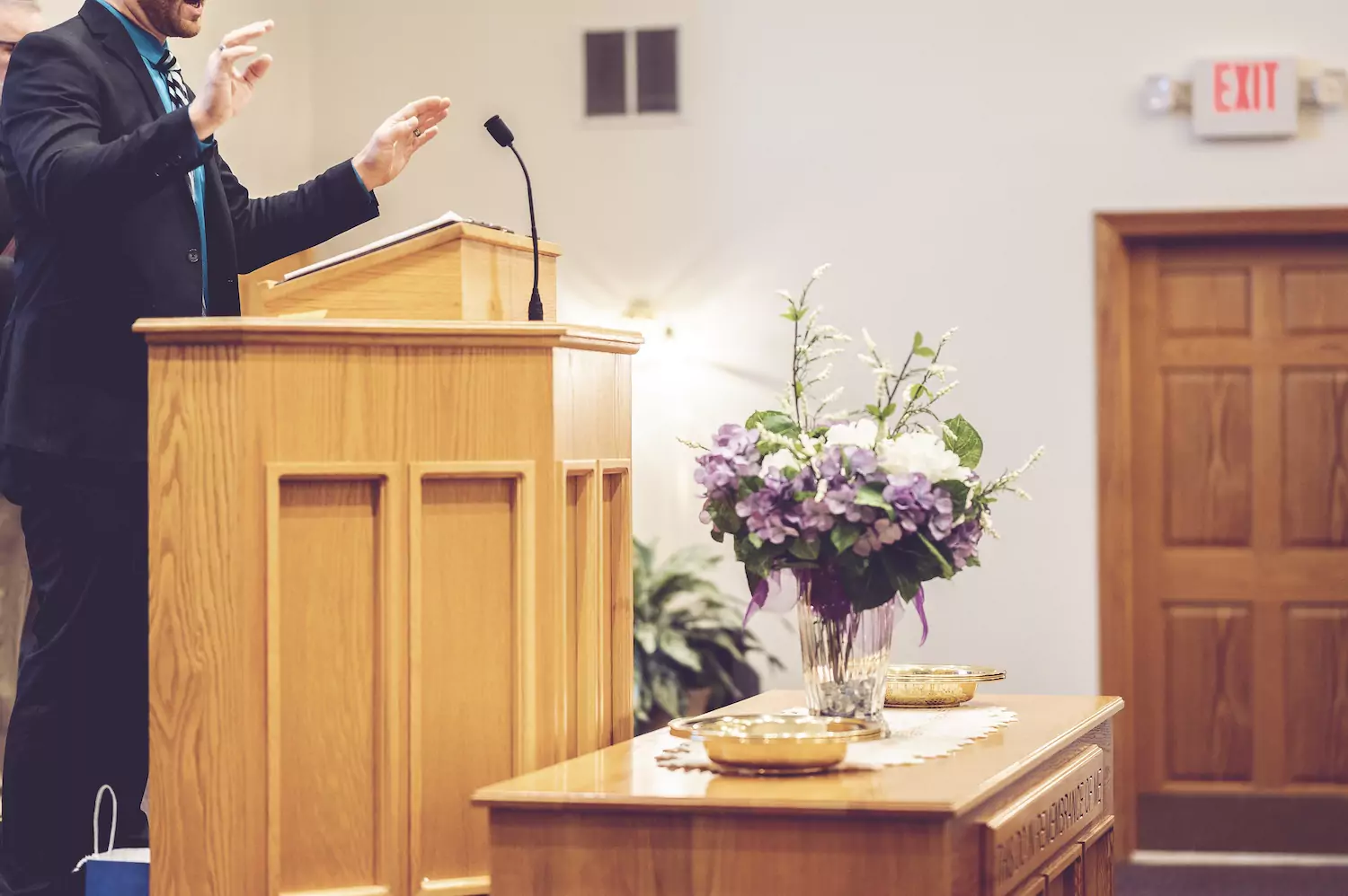A pastor exposes lies from the pulpit.