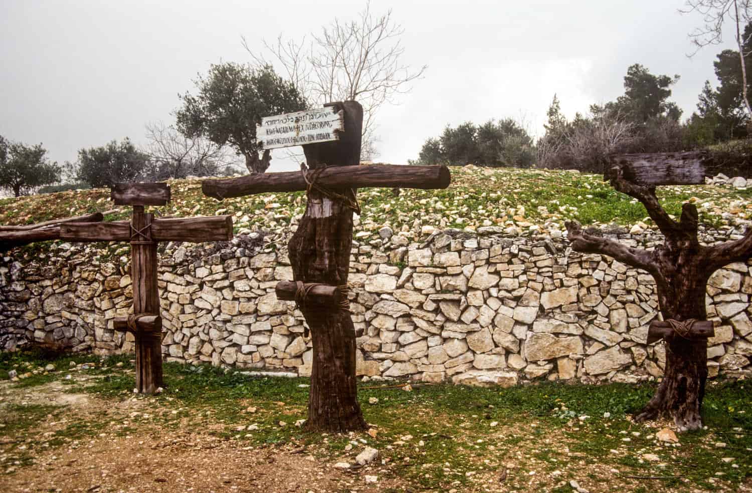Three crosses at tantur