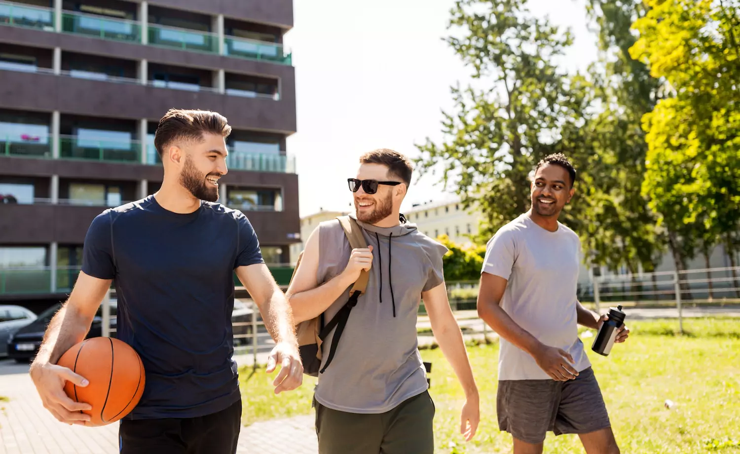 A photo of three men dressed in athletic attire and one man carrying a basketball. Don’t allow people’s assumptions and expectations to keep you from having true friends in your local church.
