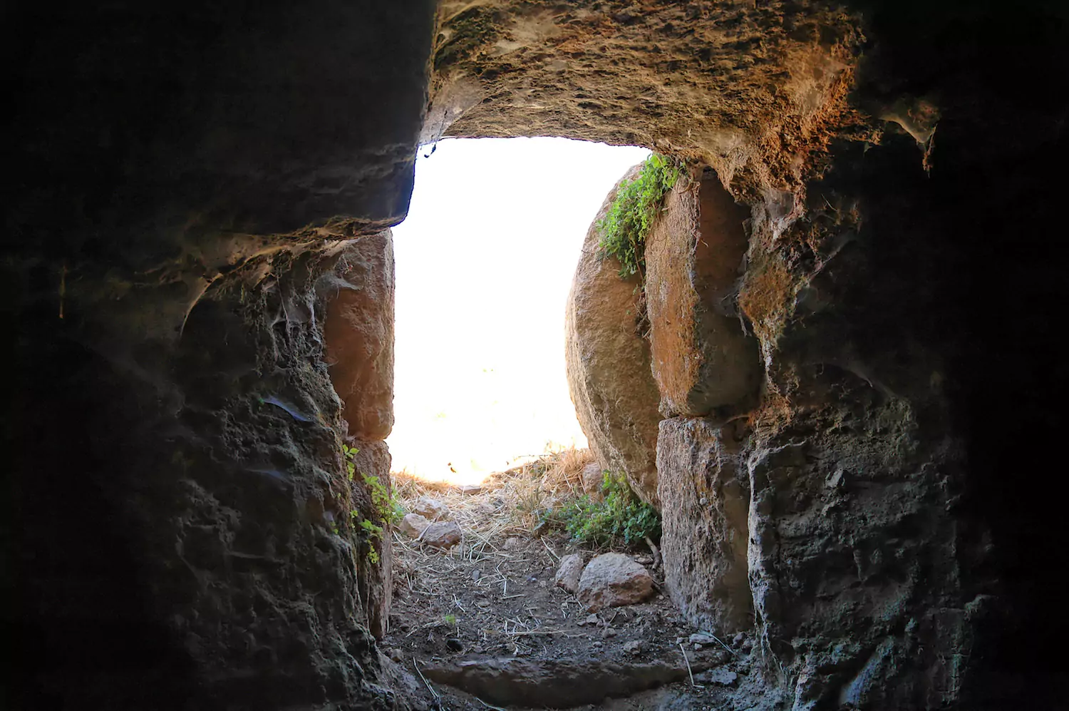 Open tomb