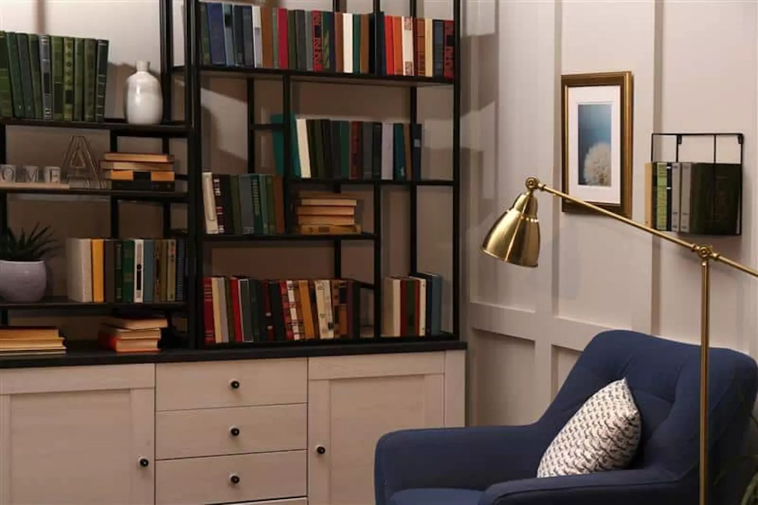 A pastor's personal library.