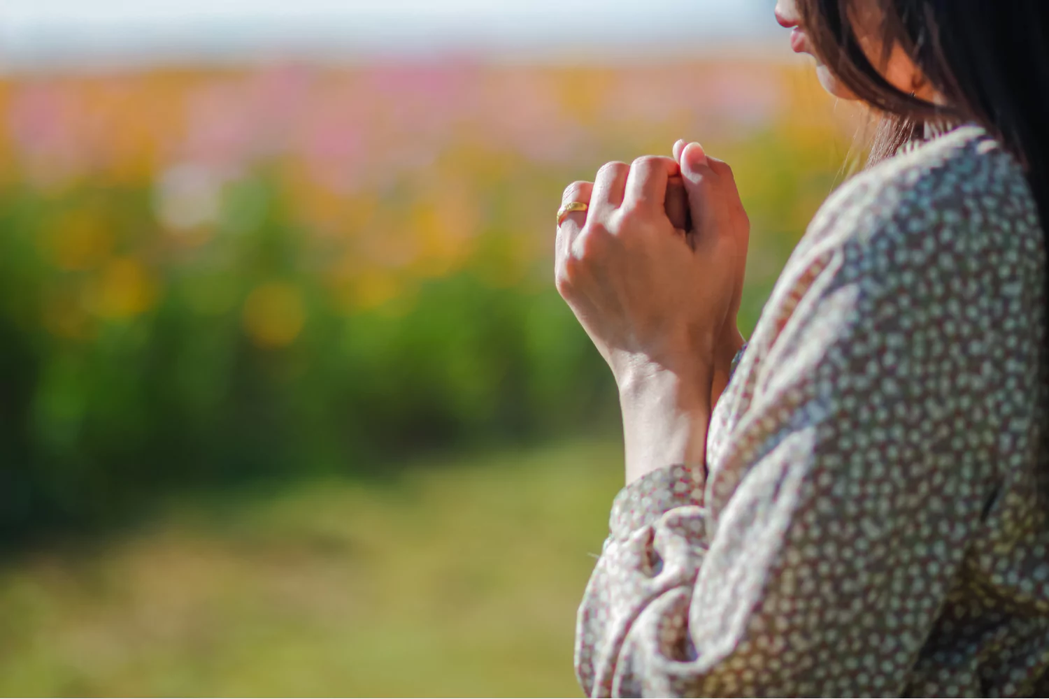 Praying pastor's wife